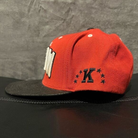 KR3W Team 2 Snake Print Embossed Logo Snapback Hat / Adjustable - Picture 2 of 6